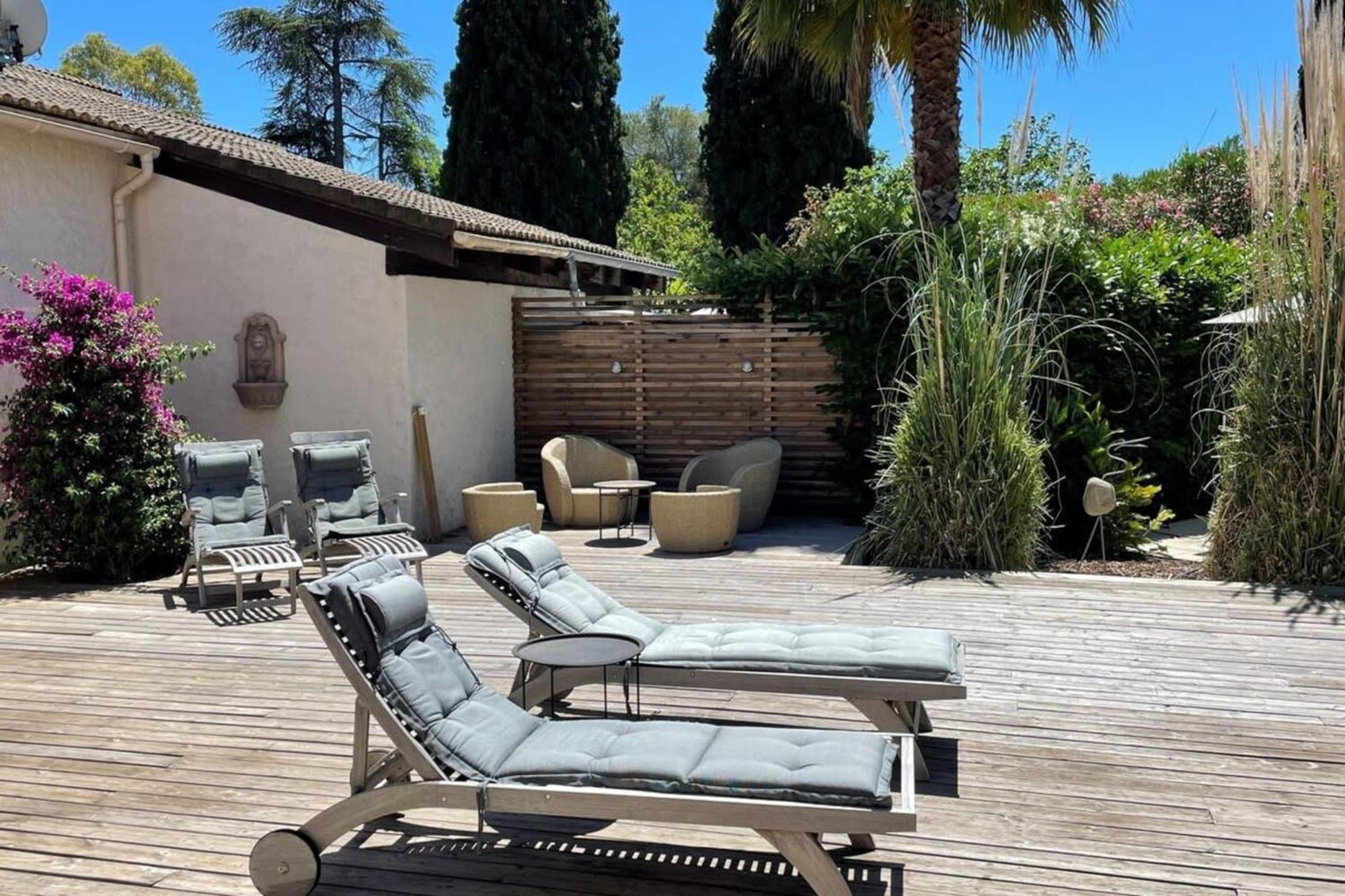 06V - Beautiful Villa With Spa Pool And Tennis Biot Exteriér fotografie